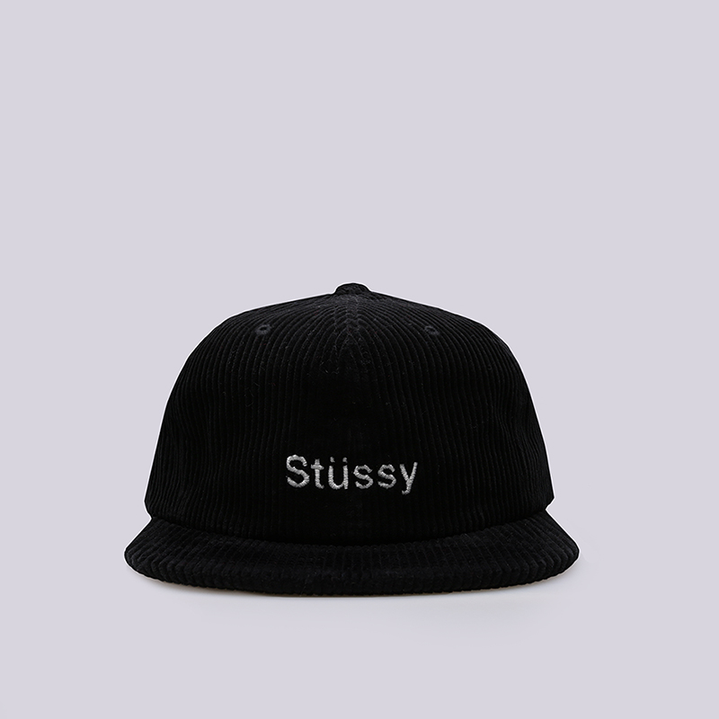 Кепка Stussy Cord Strapback Cap (131772-black)  - цена, описание, фото 1